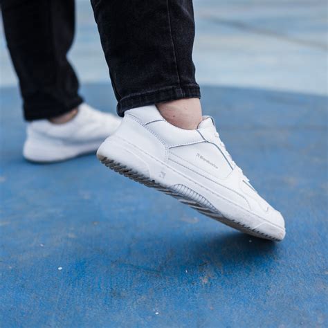 white minimalist sneakers